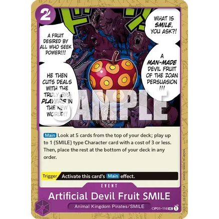 OPCG [OP01-116 UC] Artificial Devil Fruit SMILE