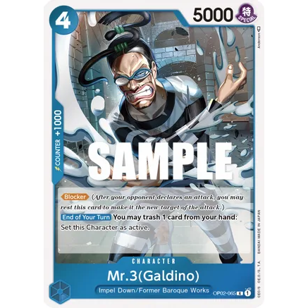OPCG [OP02-065 R] Mr.3 (Galdino)