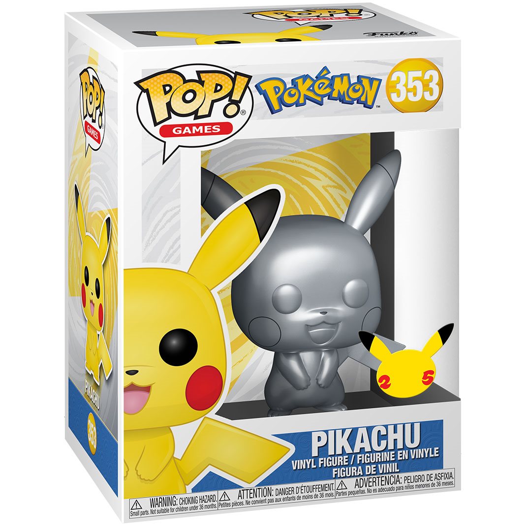 Funko POP! Pokemon #353 Pikachu (Metallic Silver)