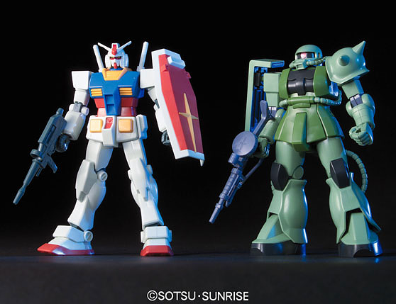 HGUC - Gunpla Starter Set: Gundam vs Zaku II