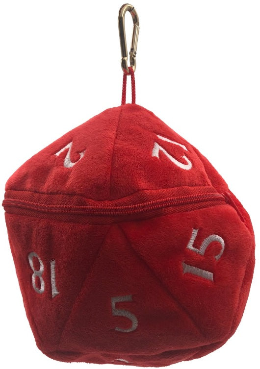 UltraPro Dice Bag - D20 Plush (Red)