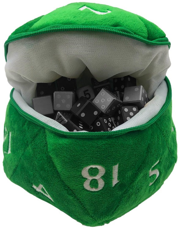 UltraPro Dice Bag - D20 Plush (Green)