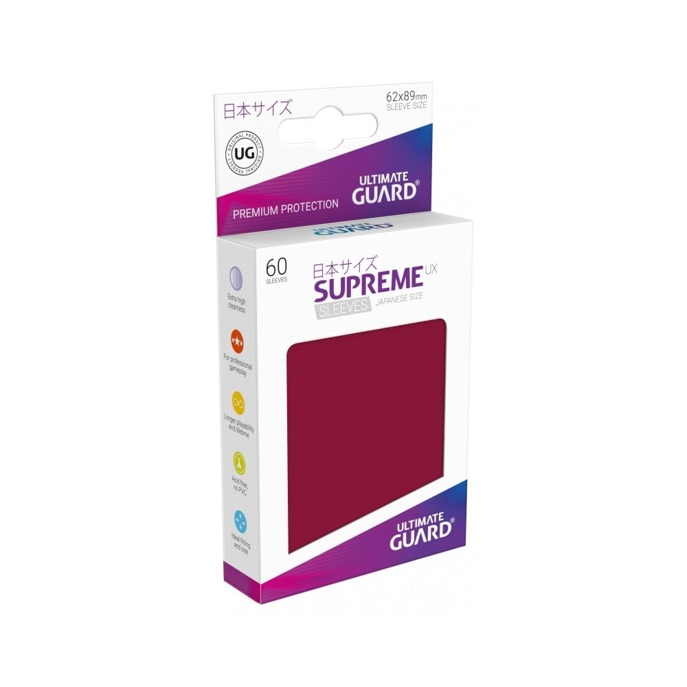Ultimate Guard Supreme UX Card Sleeves (60 ct.) - Small Size Bento Gaming Ultimate Guard Supreme UX Card Sleeves (60 ct.) - Small Size Bento Gaming